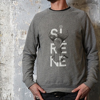 Sweat "SIRENE" gris chiné