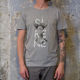 Tee-shirt "LA SIRENE" Gris chiné