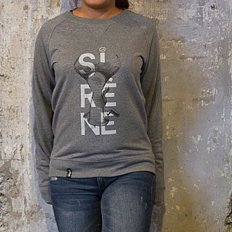 Sweat "SIRENE" gris chiné